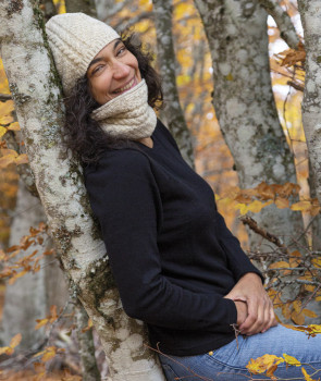 Kit A Tricoter bonnet à torsades Promenade en forêt